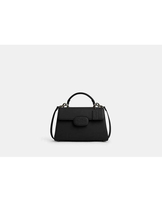 COACH Black Eliza Top Handle Bag