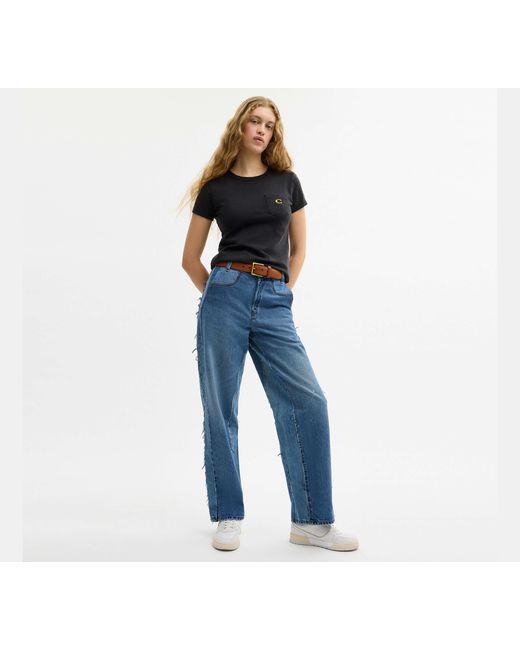 COACH Blue Repurposed Jeans