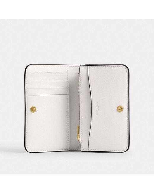 COACH White Essential Slim Card Case