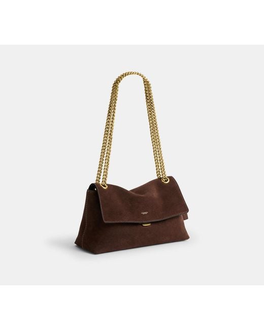 COACH Black Chelsea Shoulder Bag 30 With Chain