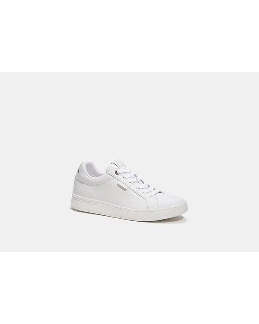 COACH White Weiße Lowline Leder Low Top Schuhe