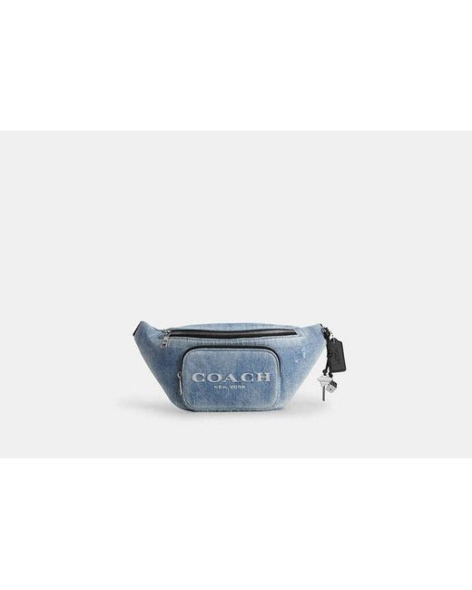 COACH Black Travis Belt Bag 35 for men