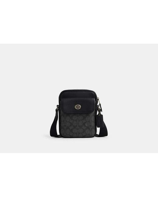 COACH Black Turnlock Crossbody Bag for men