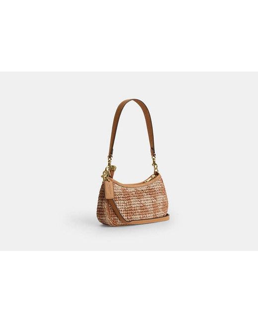 COACH Black Teri Mini Crossbody Bag With Gingham Print