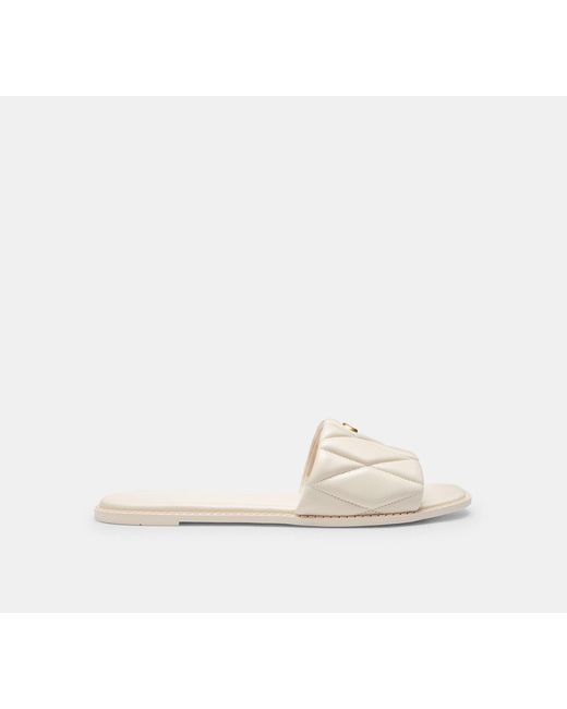 COACH Black Holly Sandal With Quilting