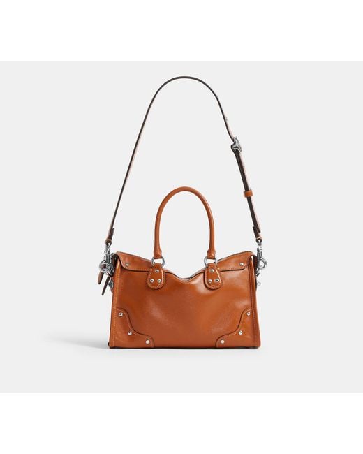 COACH Black Rhyder Satchel Bag 24