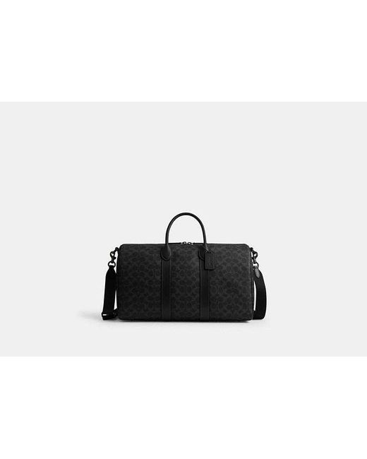 Sac Compass 45 En Toile Exclusive COACH pour homme en coloris Black