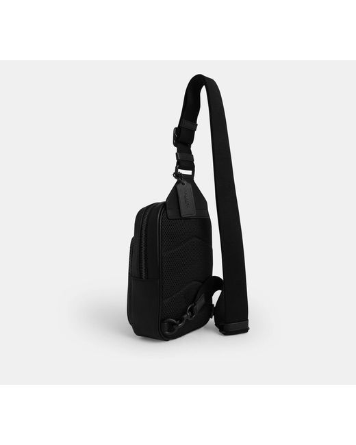 COACH Racer Sling Pack in Black for Men | Lyst UK