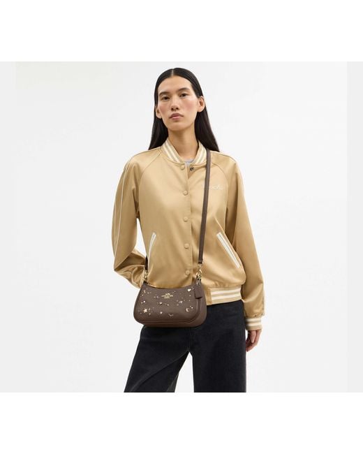 COACH Black Teri Shoulder Bag With Rivets