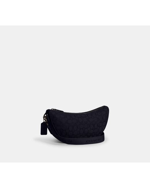 COACH Black Hall Soft Sling Bag for men