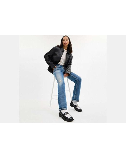 COACH Black Square Toe Loafer
