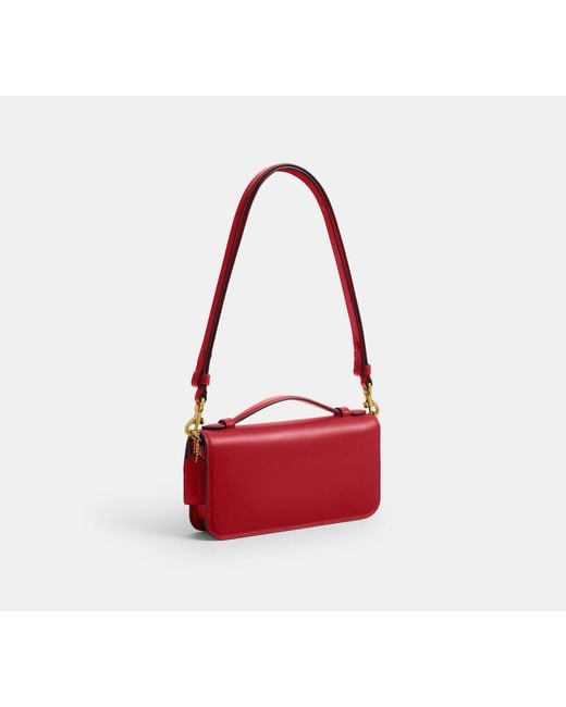 COACH Red New York Elora Top Handle Crossbody Bag