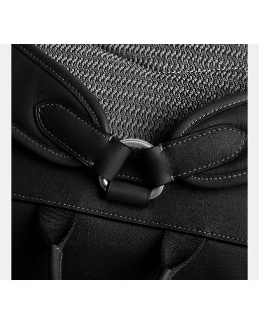 COACH Black Hitch Backpack for men