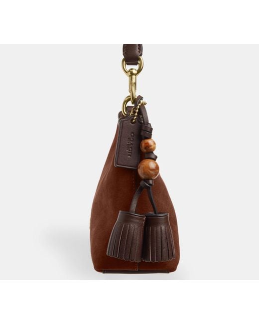 COACH Black Laurel Kleine Schultertasche Mit Quasseln