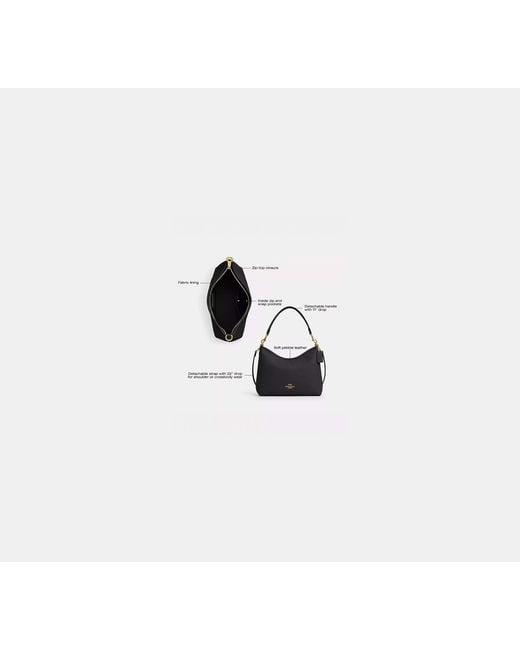 COACH Black Laurel Shoulder Bag