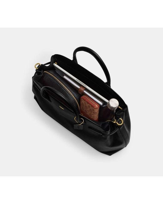 COACH Black Soft Empire Carryall Bag 48