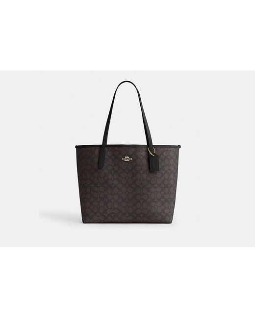 COACH City Tote Bag in Black Lyst UK