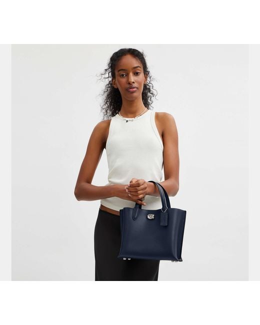 COACH Black Willow Tote Bag 24