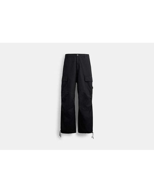COACH Black Cargo Pants for men