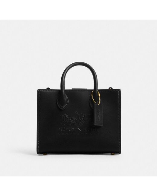 COACH Ace Tote Bag 17 in Black | Lyst
