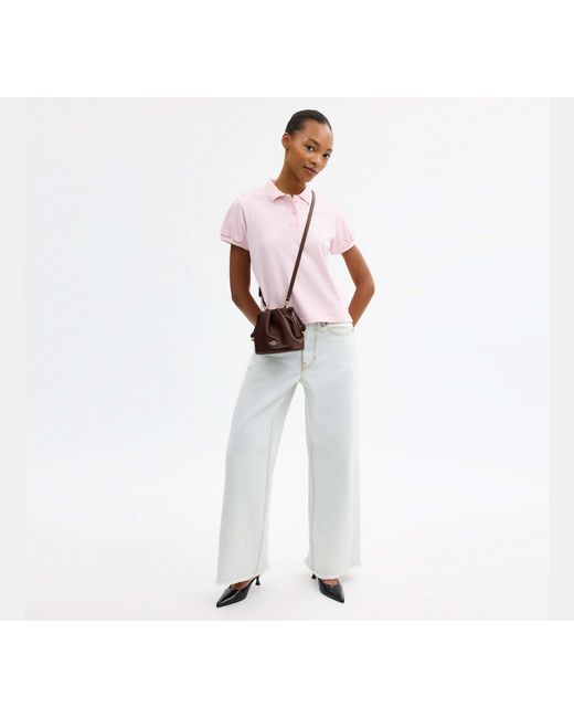 COACH Black Faye Mini Drawstring Bag