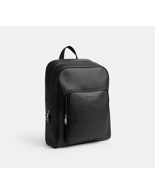 COACH Black Aiden Backpack for men