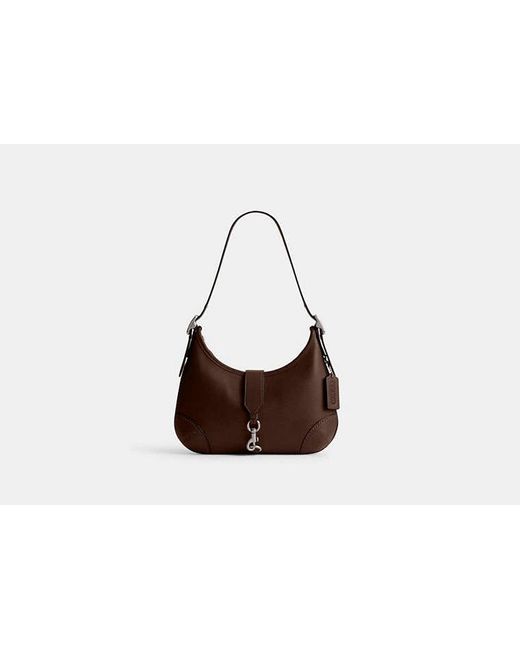COACH Black Hamptons Hobo Bag