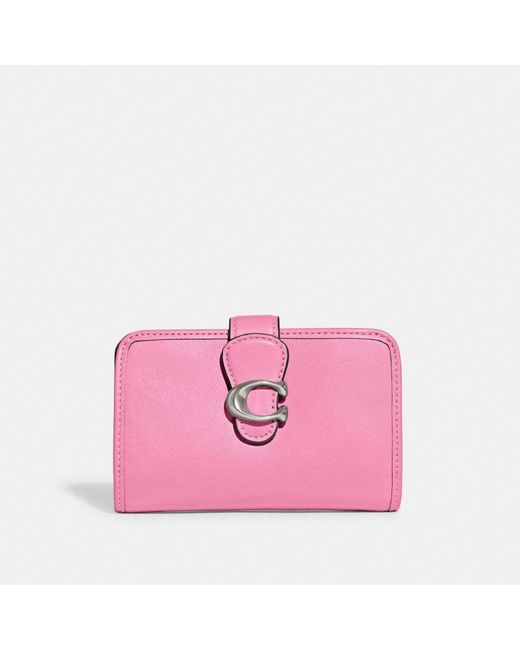 COACH Pink Tabby Medium Wallet
