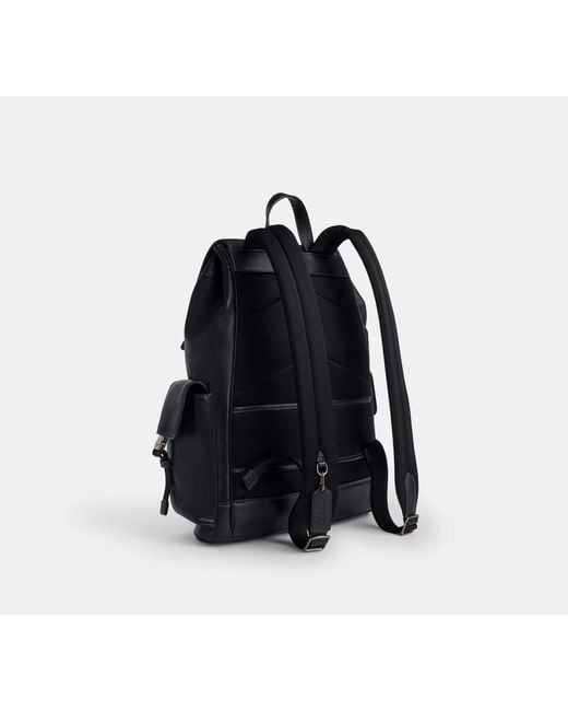 COACH Black Clark Backpack for men