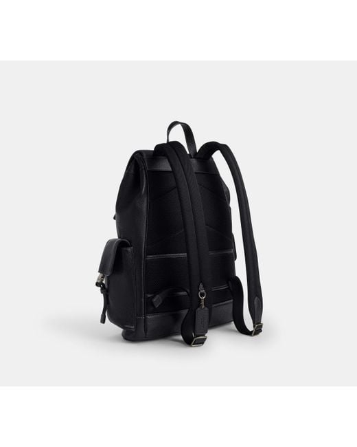 COACH Black Clark Backpack for men