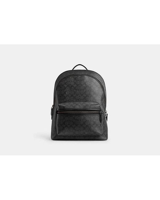 COACH Charter Rucksack Aus Charakteristischem Canvas in Black für Herren