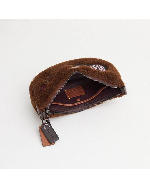 COACH Brown Upcrafted Mira Shoulder Bag