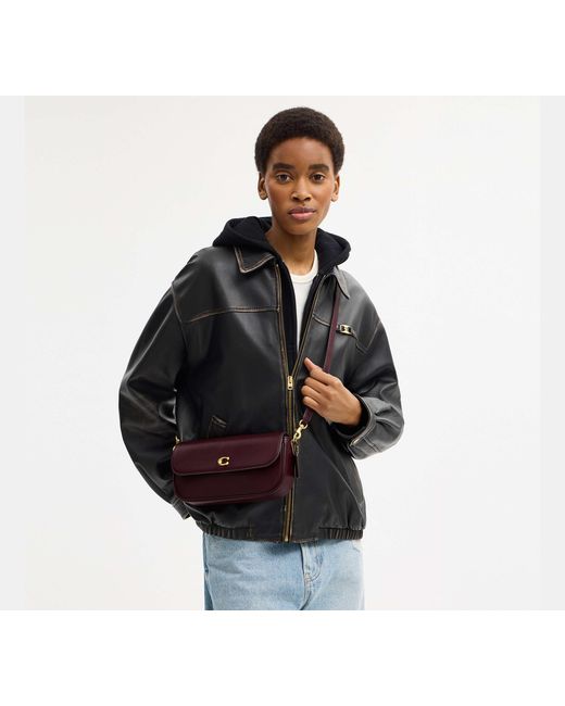 COACH Black Brook Flap Chain Bag