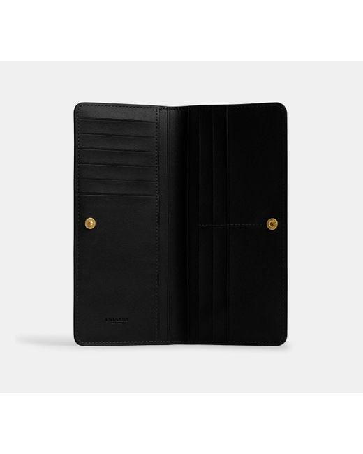 Portafoglio Slim Essential di COACH in Black