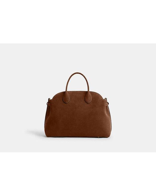 COACH Brown Soft Empire Carryall Bag 40