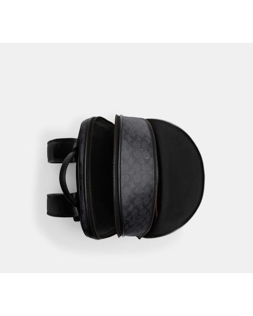 COACH Charter Rucksack Aus Charakteristischem Canvas in Black für Herren