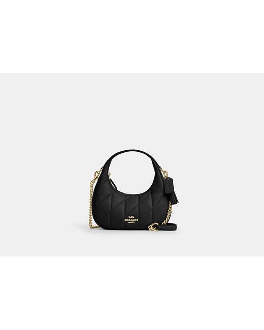 COACH Black Carmen Mini Crossbody Bag