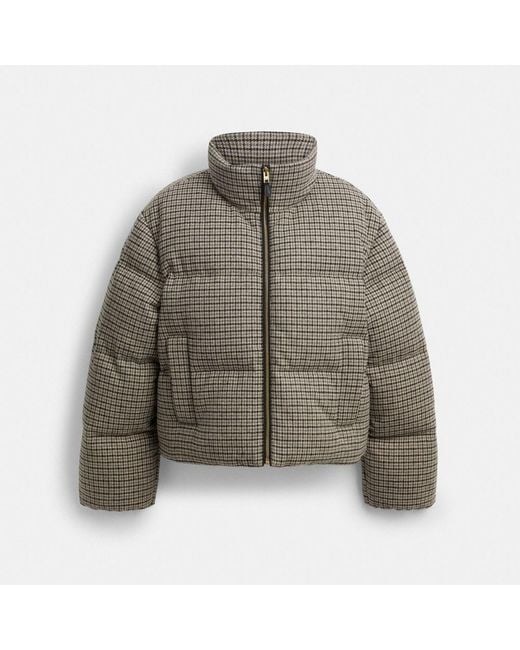 COACH Green Wool Puffer