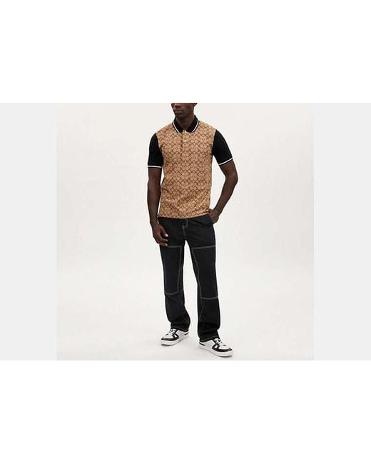 COACH Multicolor Signature Polo for men