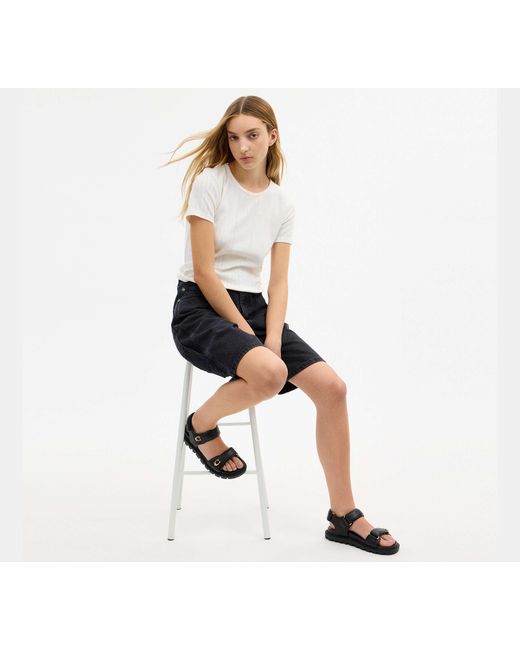 COACH Black Brynn Sandal