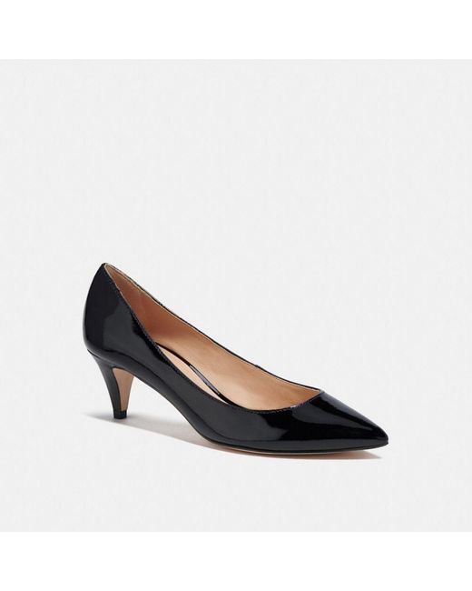 COACH Rubber Sloane Pump in Black (Blue) Lyst