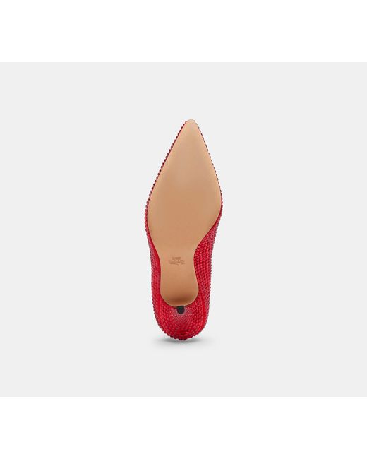 COACH Red Pump With Crystals