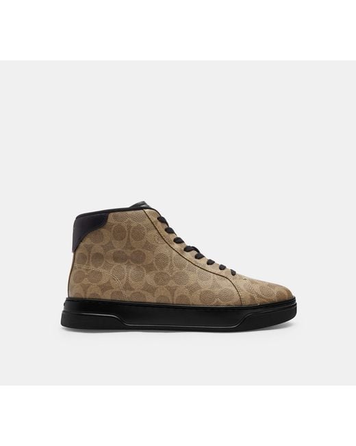 COACH Black High Line High Top Sneaker for men