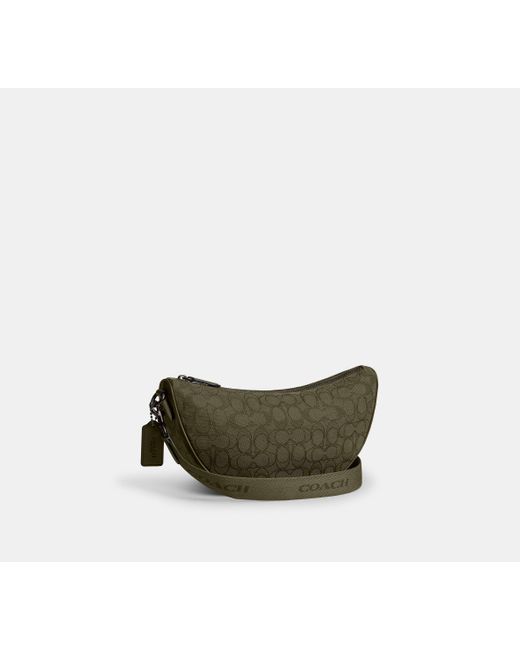 Borsa A Tracolla Morbida Hall di COACH in Green da Uomo