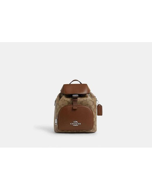 COACH Brown Pace Large Backpack