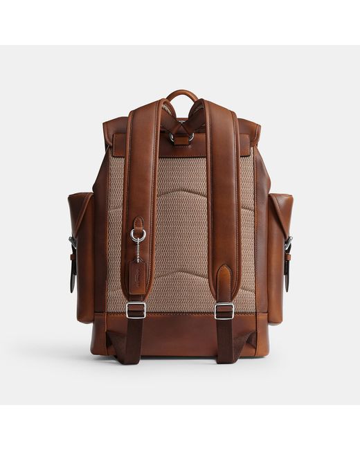 COACH Brown Hitch Backpack for men