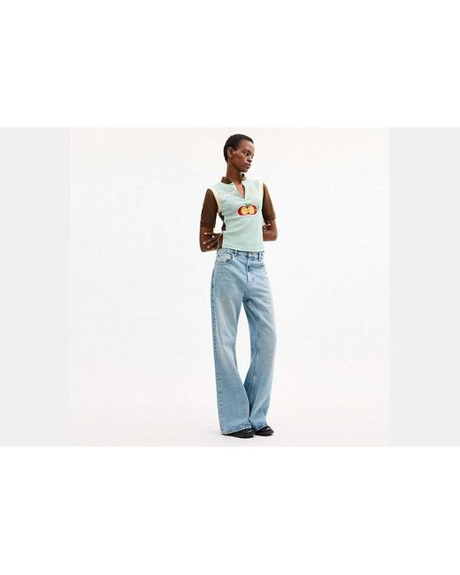 Sweat À Demi-Zip En Mesh Brain Dead En Pour Femmes, Taille COACH en coloris Black