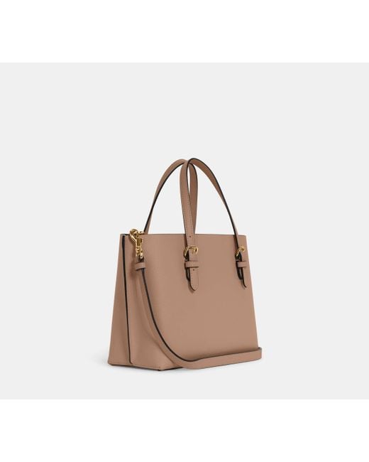 COACH Brown Mollie Tote Bag 25 | Leather