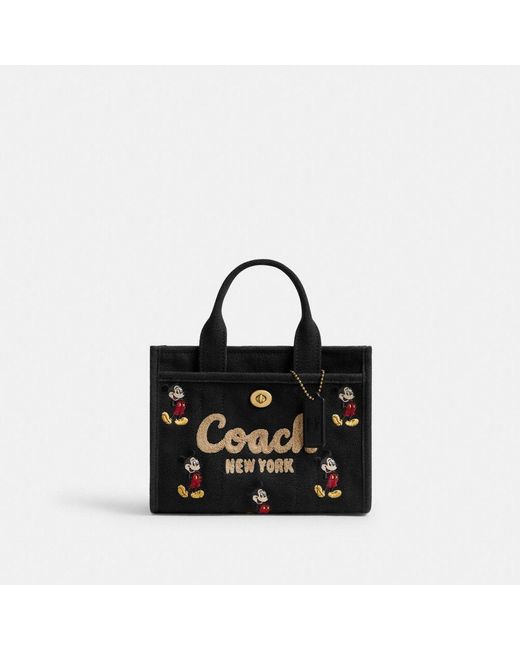 トートバッグ Coach Cargo Tote Bag 20 With Mickey Mouse COACH Disney X Cargo Tote Bag 20 With Mickey Mouse In