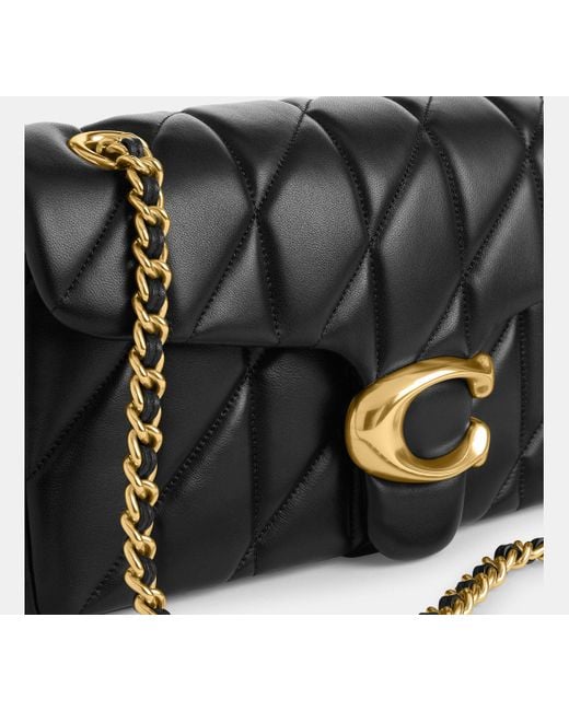 COACH Black Tabby Schultertasche 26 Mit Bauschiger Steppung